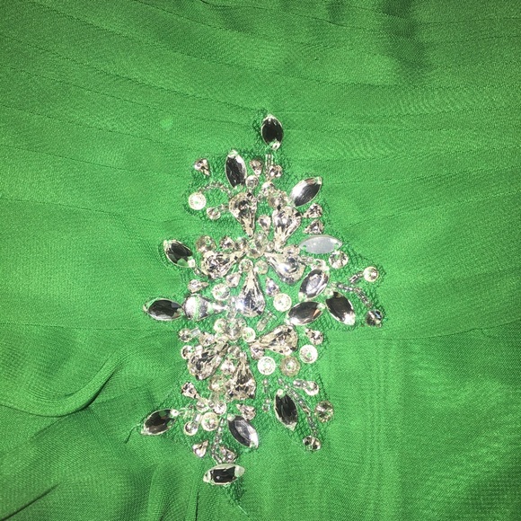 Hunter green bridesmaid dress - Picture 2 of 5